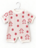 Sample Sale | White Gingerbread Christmas Knit Romper